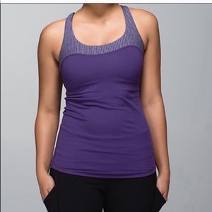 Lululemon first base tank purple size 10